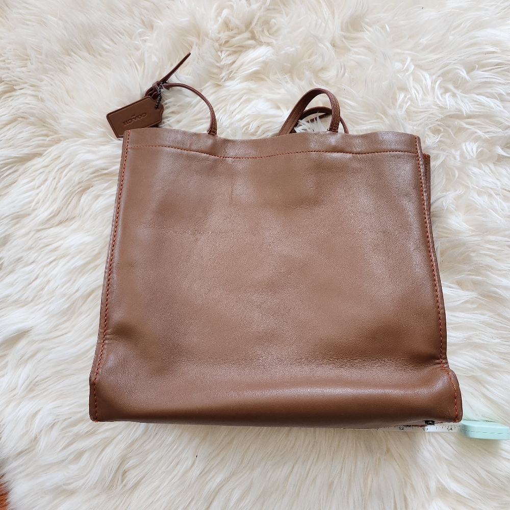 Coach Glovetanned Skinny Tote, brown, #20515, Retail $695